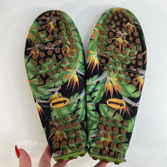 Loudmouth 8.5 Men’s Logan‎ Driving Loafers Bora Bora Tropical Print Botanical main image 10